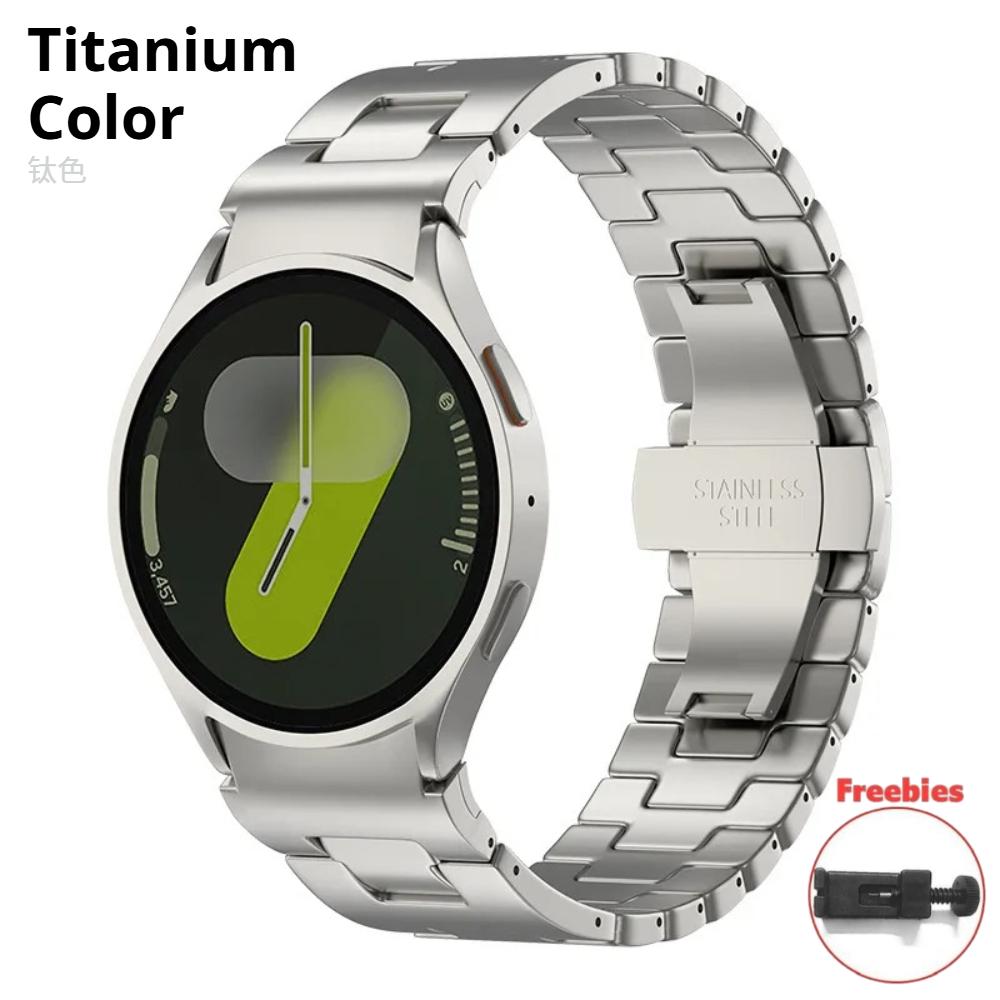 No Gaps Strap For Samsung Galaxy Watch 7 6 5 4 40mm 44mm 6Classic 43/47mm 5Pro 45mm Luxury Stainless Steel Bracelet Band