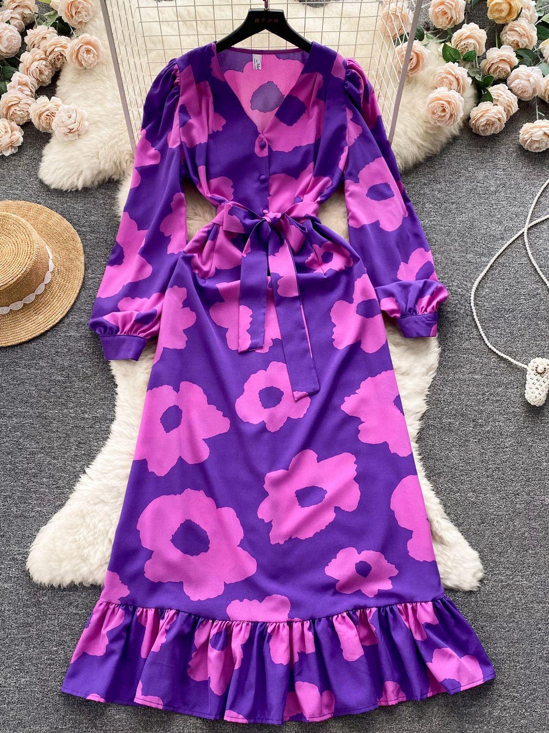 Модное женское платье с цветочным принтом — фото 18