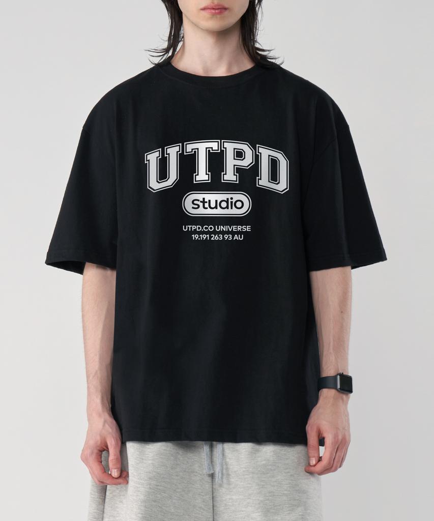 UNTAPPED STUDIO Utpd Signature Pure Cotton Big Oversized Short Sleeve T-Shirt 2 Colors