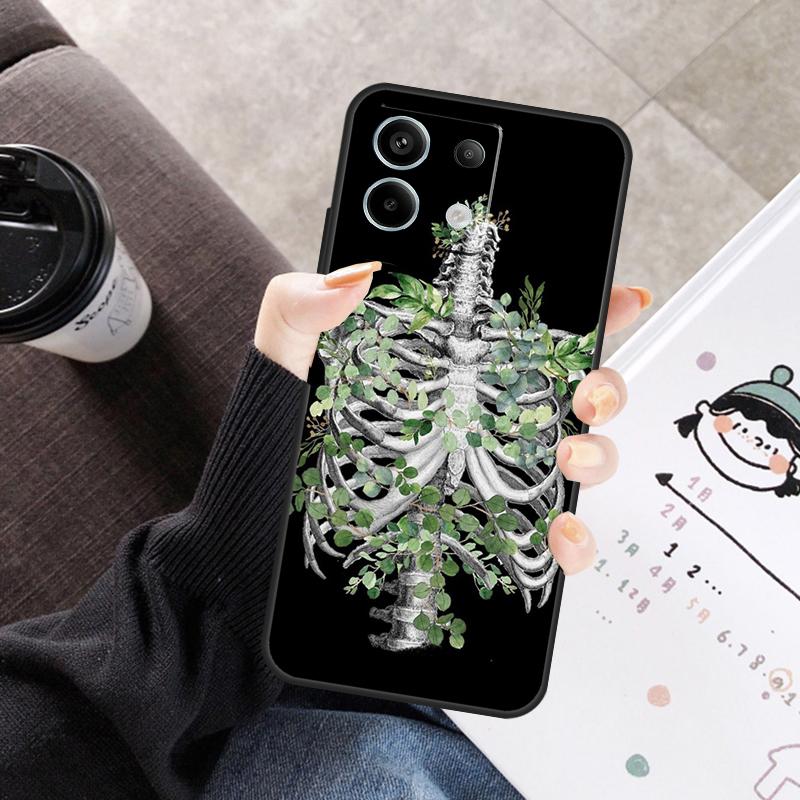 Medical Human Organs Brain Cover For Xiaomi Redmi Note 13 9 10 11 12 14 15 Pro Plus Case For Redmi 15 C 12C 13C 14C 10C