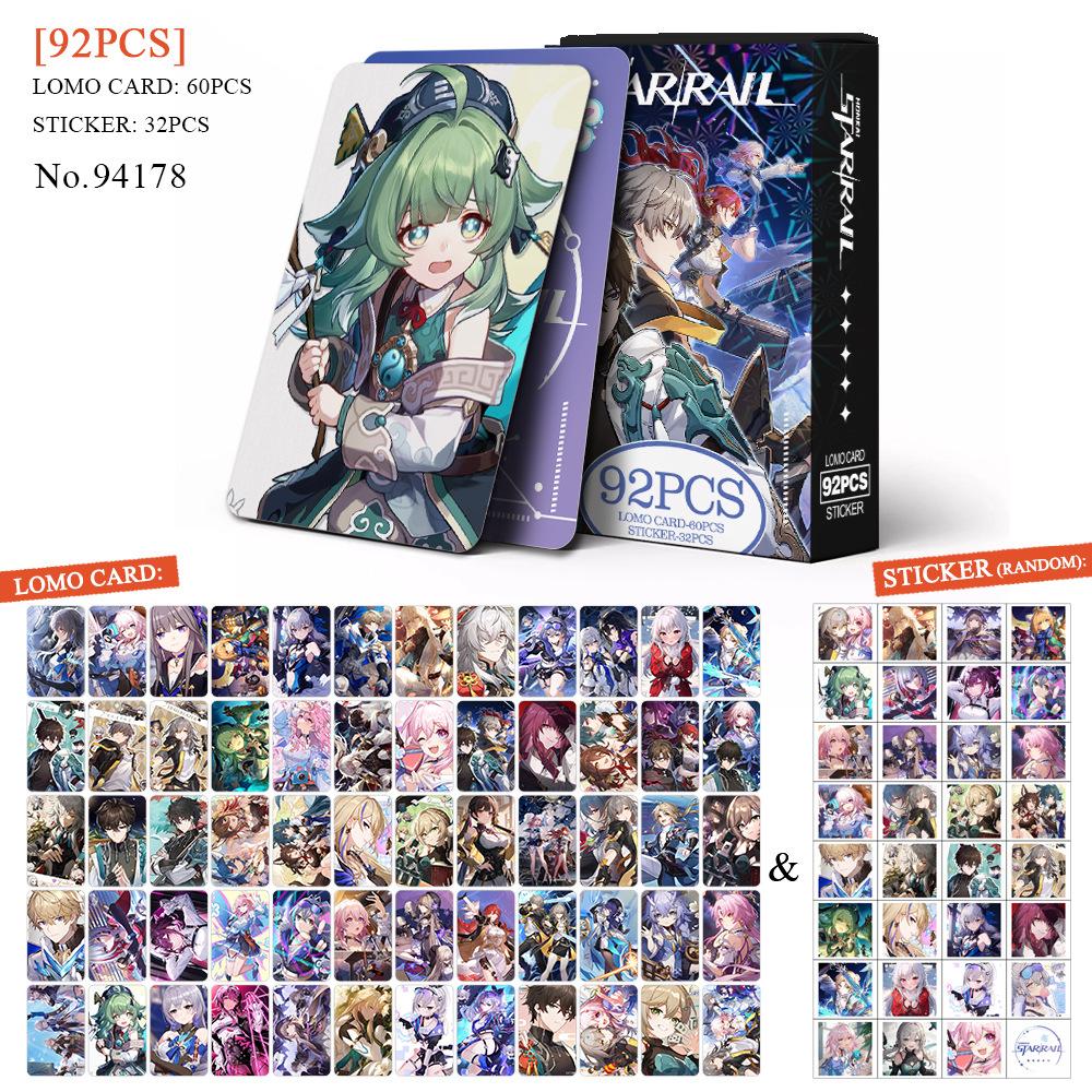 

Honkai Star Rail Cards Mini Sticker Cosplay Toy Hobbies Collection Card Kid Christmas Gift