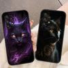 Black Cat Staring Eye Phone Case For Samsung Galaxy A72 A71 A55 A54 A53 A52 A42 A35 A34 A33 A32 A23 A22 A21S A20S A14 Case Funda
