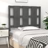 VidaXL Tête de lit Gris 95,5x4x100 cm Bois massif de pin 817972