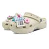 Crocs Classic Platform Clog BNK Pillow Party EVA Comfortable Simple Cute Versatile Casual Hole Shoes Women White
