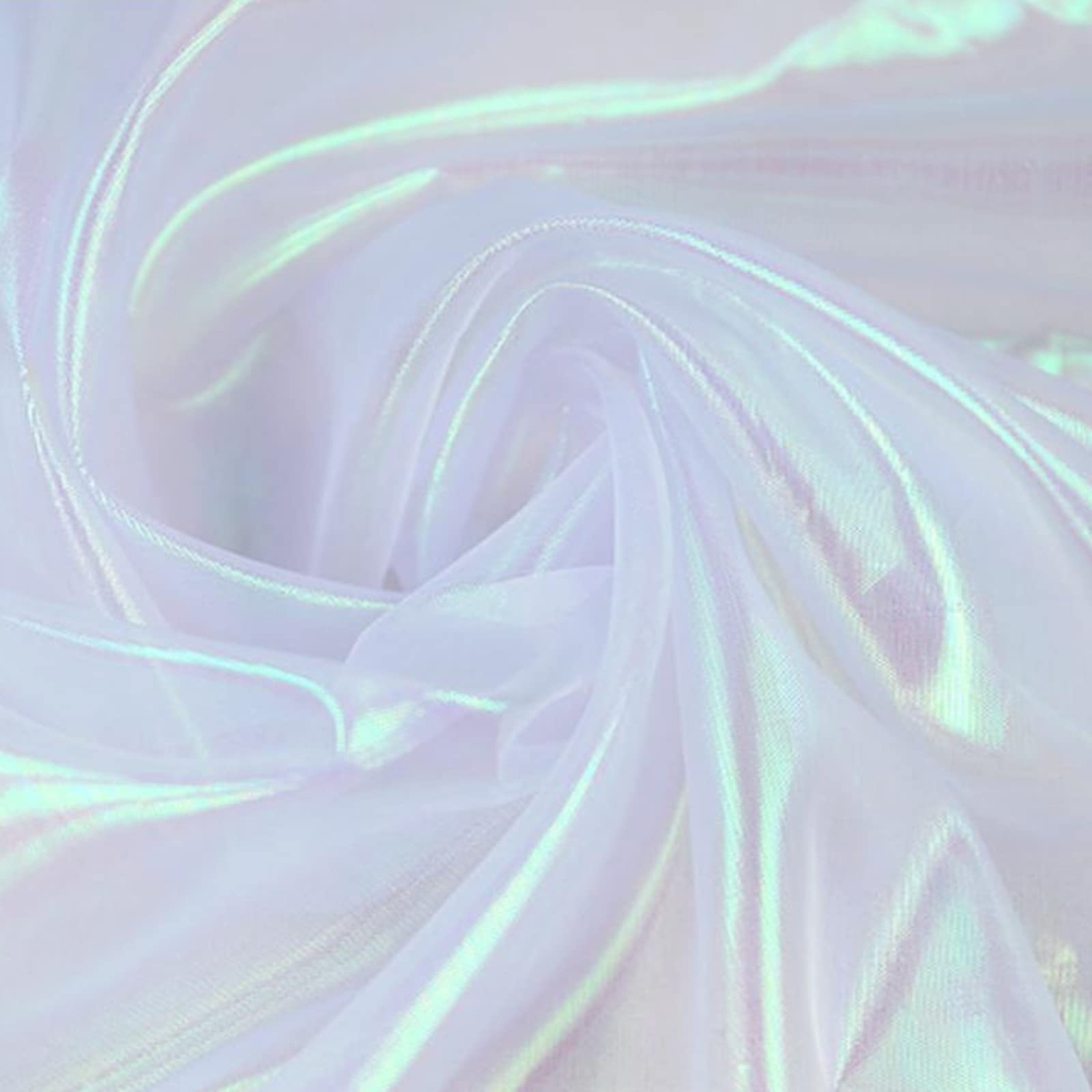 

KINOKINO Organza Aurora Solid Handmade Crafts 150cm 3m Fabric, Pattern, Color, (White, Approx. Wide, Long)