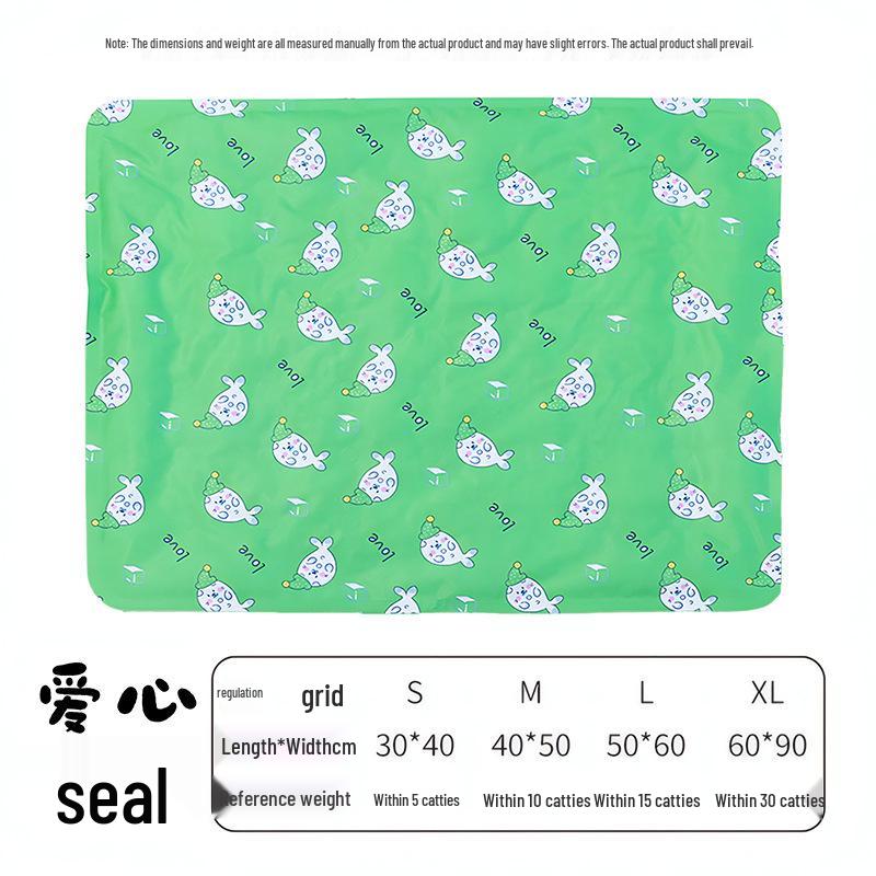 Pet Cooling Gel Mat: Scratch & Bite-Resistant Cushion for Cats and Dogs - Large Summer Cool Pad