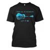 Let It Be Soft Round Neck Short Sleeve Music Note Guitar Pattern Men's and Women's T-shirt Inspiration Casual T-shirt