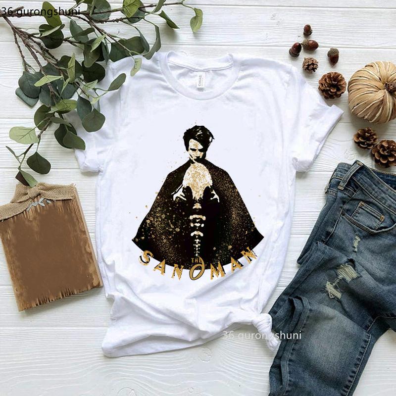 New Cute Hero The Sandman Tshirt Women Clothes Funny Female Clothing Short Sleeve Tshirts 90s Summer Tops Harajuku Streetwear