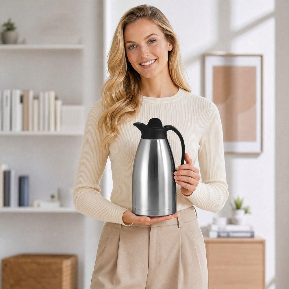 Leak-Proof Large Capacity Thermos Double Layer Thermal Coffee Carafe  Camping