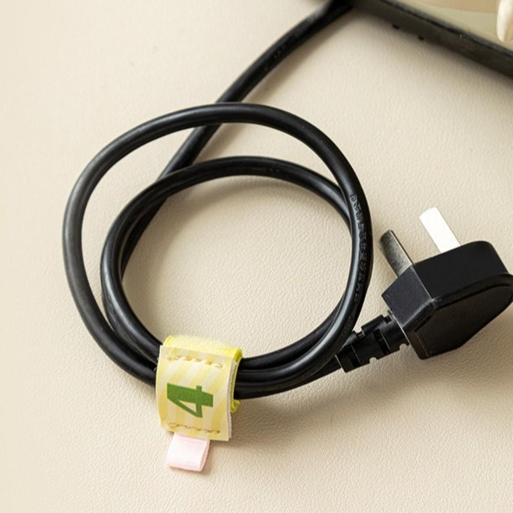 New Cartoon Data Cable Storage Tie Multi-function Earphone Computer Cable Strap Data Cable Holder Portable Travel Cable Winder