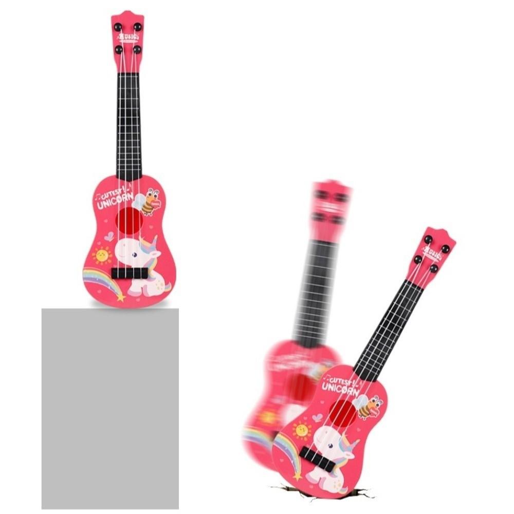 Playable Children Ukulele Toy Montessori Mini Guitar Toy Cartoon Music Toy  Kids