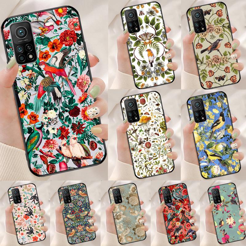 Garden Birds Cover For Xiaomi 13T 11T 12T 14T Pro 13 14 15 Ultra POCO X7 Pro X3 X5 X6 F5 F6 M6 Pro Case