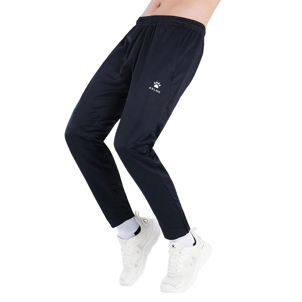 Kelme Sweatpants, Lauf-Jogginghose, Outdoor-Langhose, Slim Fit, Aktive Fitness (Schwarz, 2XL)