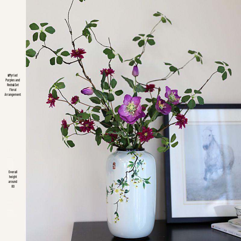 Antique-Style Chinese Ceramic Vase for Floral Display
