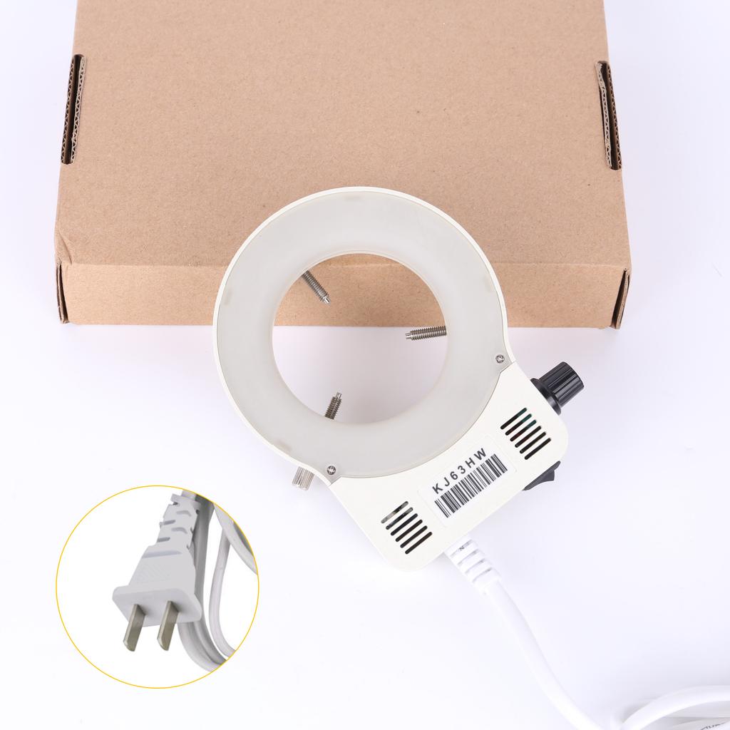 EU/US Plug Ring Light LED Illuminator Lamp Industrial Microscope Camera Illuminator Source Excellent Circle Adjustable Light