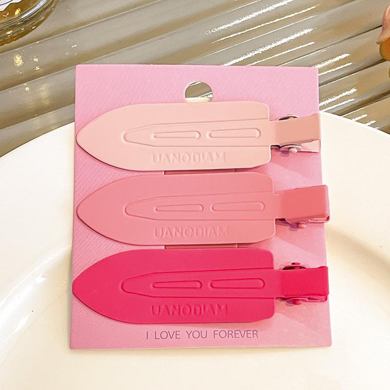 Dopamine Color Bangs Hair Clip Sideburns for Kids & Women - Duckbill Hairpin Headwear