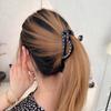 New Arrival French Chic Heart-Shaped Crystal Ponytail Hair Clip for Women, High Quality