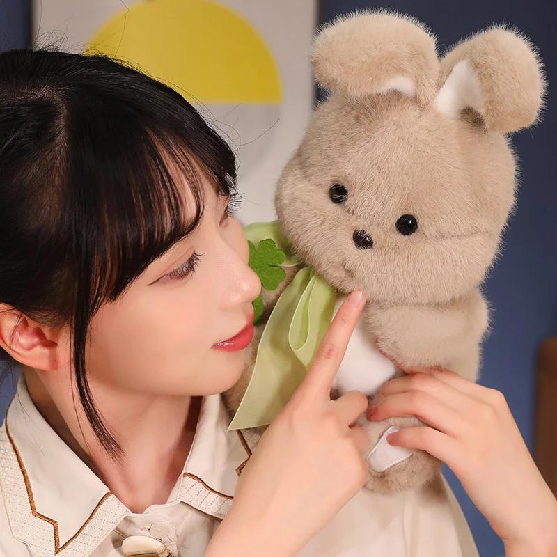 Cute Stuffed Rabbit Plush Toy Soft Kawaii Bunny Plush Animals Doll for Baby Kids Girls Birthday Gift Party Christmas Decoration