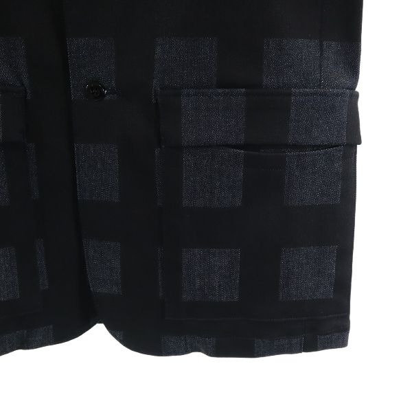 Nepoužitá džínová bunda Johnbull s kostkovaným vzorem S Střižená džínová bunda Pánská Použitá