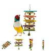 Corn Leaf Wooden Steel Hanging Toys Parrots Bird Squirrel Funny Chain Toy Bird Bites Climb Chew Toys