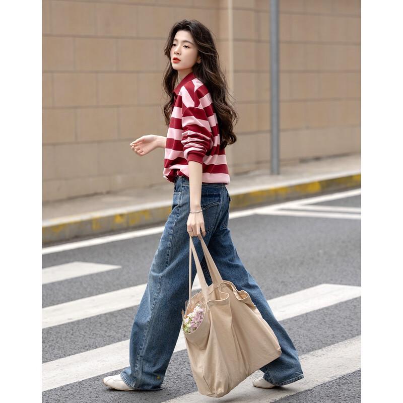 

Demana Women s Color-Block Cloud Cotton Sweatshirt M