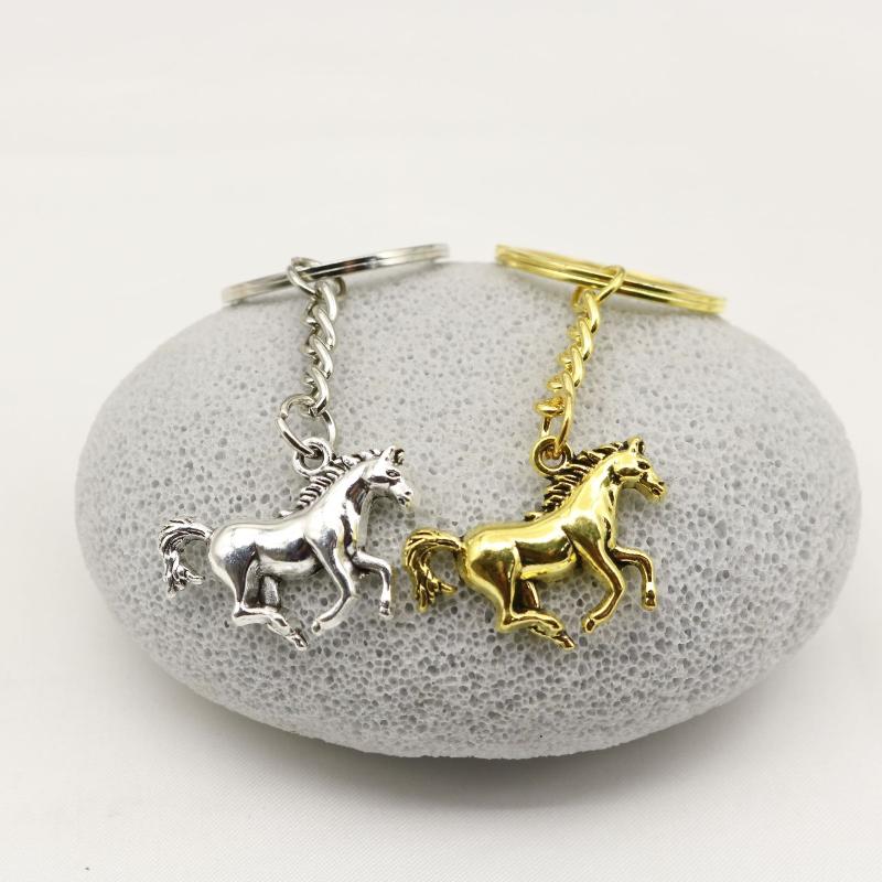 3D Three-Dimensional Metal War-Horse Keychain Backpack Pendant Keyring Personalization Badge Key Chain Ring Gift