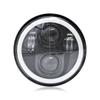 RUSUO LED Headlight, 5-3/4" 5.75" Motorcycle LED Headlight Hi/Lo Beam DRL Turn Signal 5.75" Round Corner Driving Light
