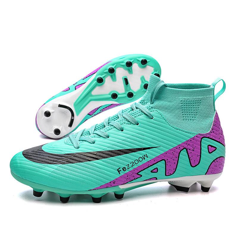 New Sports Youth Student Shoes Lawn Long Broken Sports Adult Football Shoes Men's and Women's Training Football Spikes