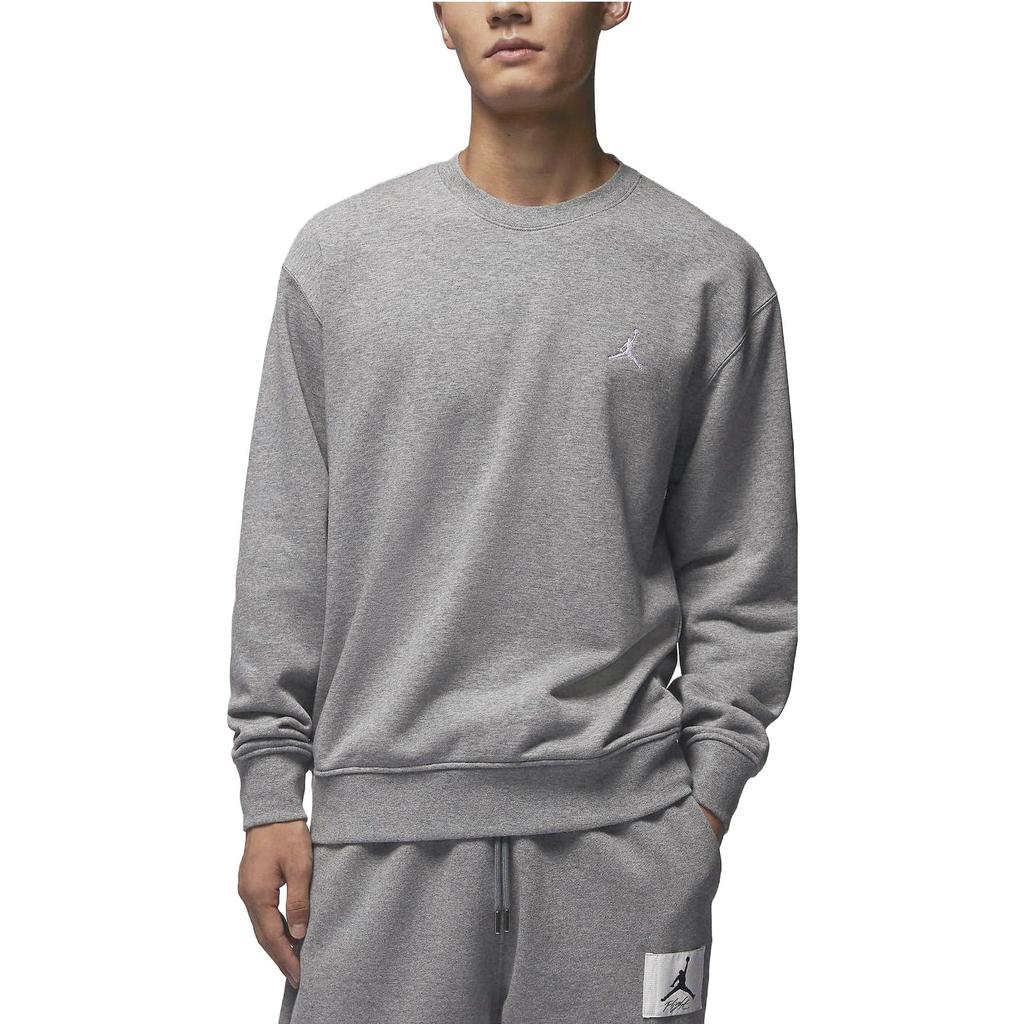 Nike Loop-Back Fleece Crewneck Sweatshirt Men Tops Grey FQ1865-091