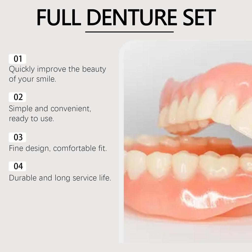 Oralhoe Denture Finishing Kit Cosmetic Dental Sets Gap Finishing Enhancement Smile Kit