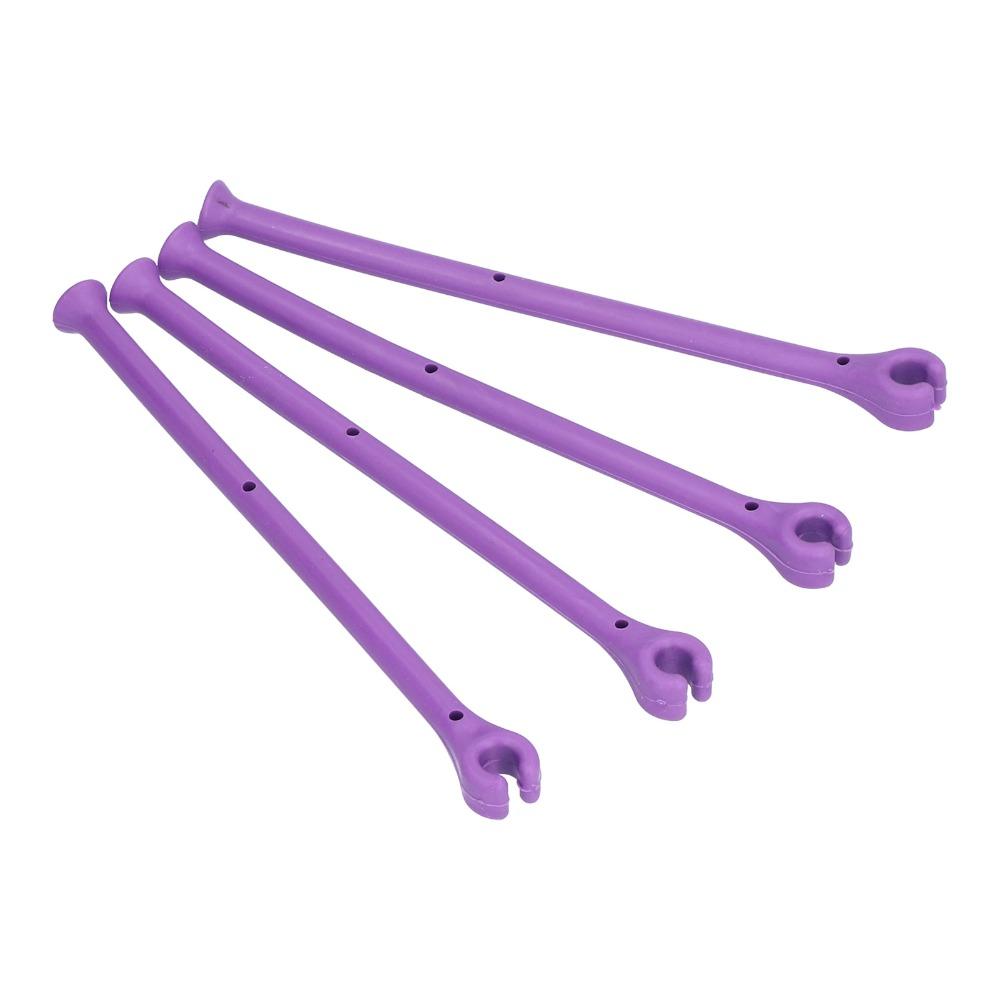 4PCS Silicone Stemware Holder Adjustable Wine Glass Hanger  Kitchen Storage