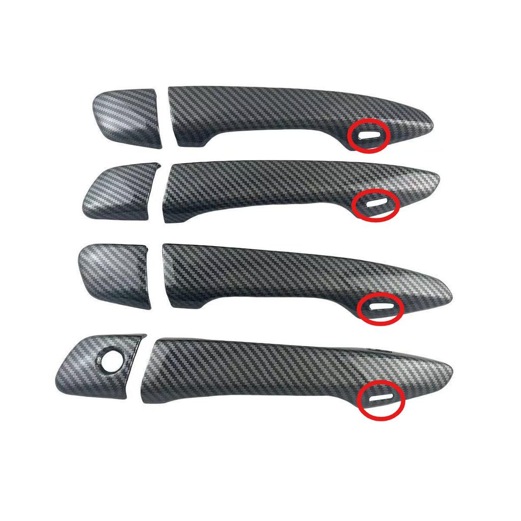 For Lexus IS ES CT200h RX GS IS200T IS250 IS300 IS350 RX270 RX350 Carbon Fiber Black Car Door Handle Cover Stickers Accessories