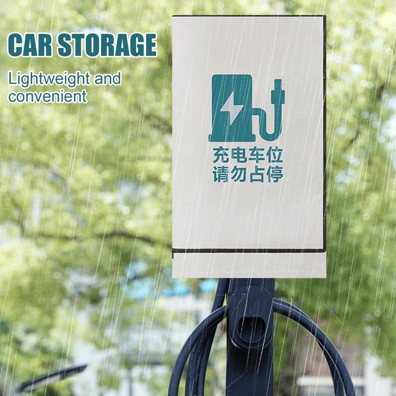 Charging Station Rain Cover For EV Waterproof EV Charger Pile Rain Cover Columnar Protection Fabric With Sun Blocking For Yard