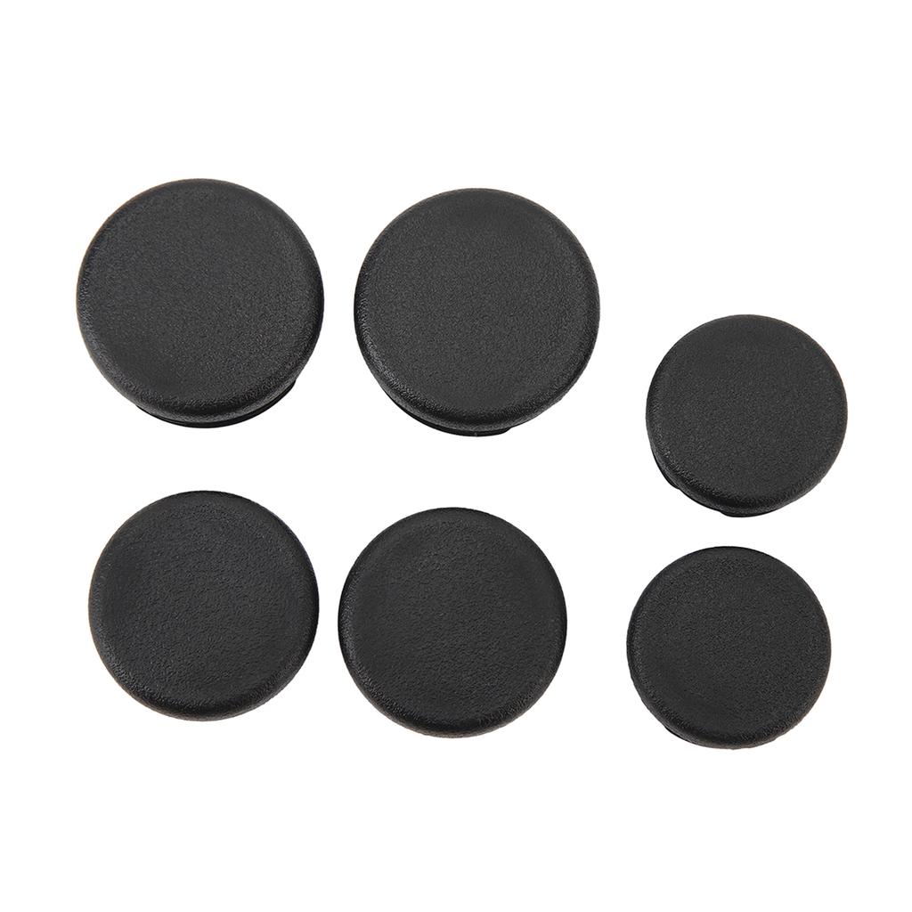 6Pcs Frame Hole Cover Caps Black Dust Resistant Waterproof Rugged Reliable Motorcycle Frame Hole Plug for CB125R CB150R