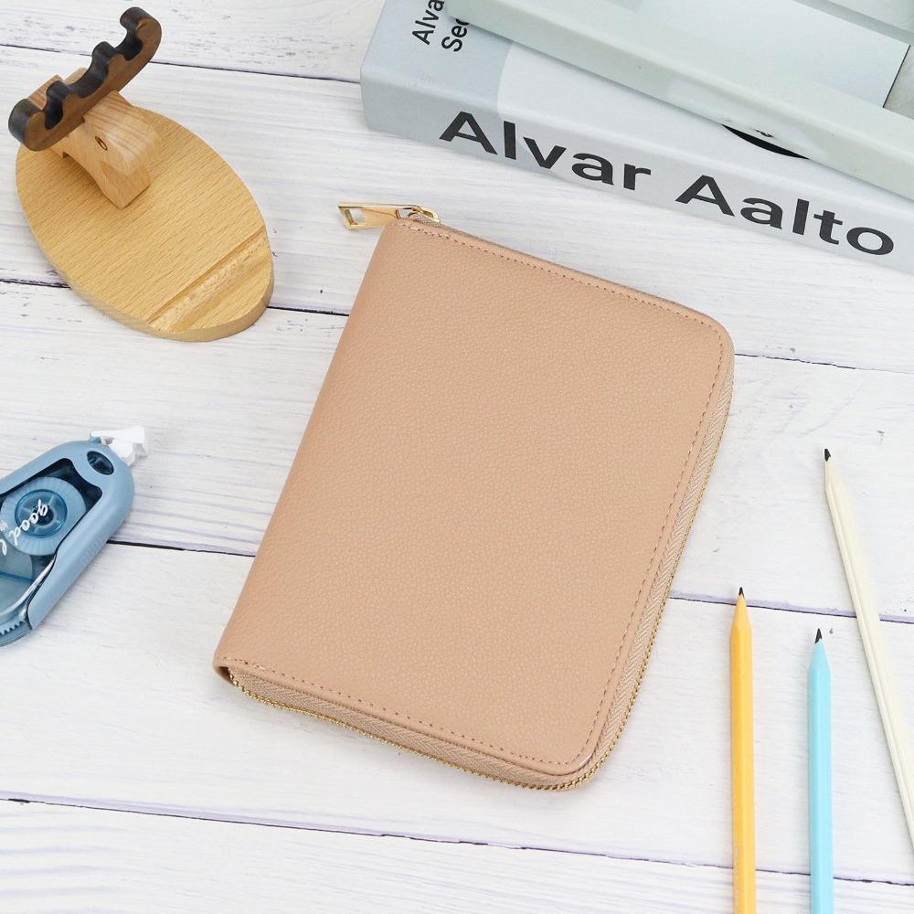 

2024 PU Leather Card Bag Solid Color Multiple Card Coin Purse Waterproof Large Capacity Card Case