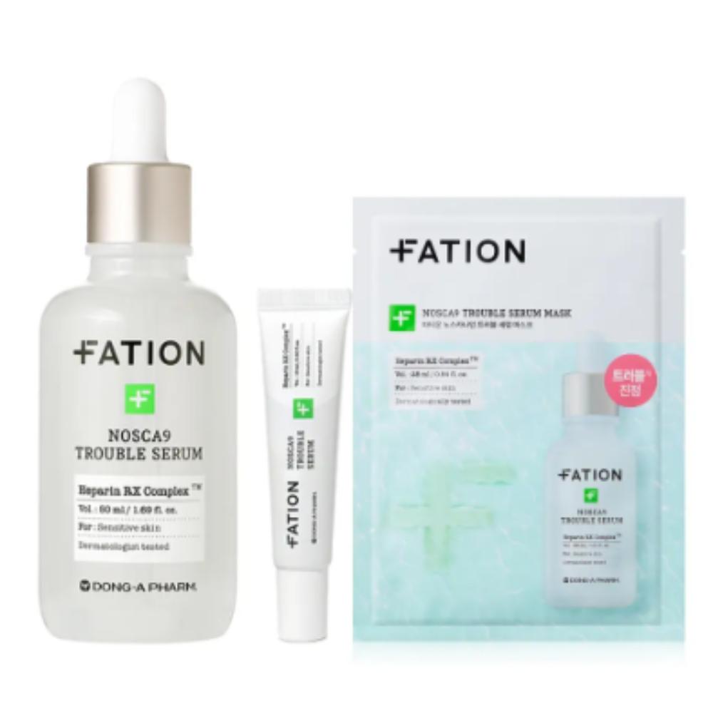 FATION Nosca9 Trouble Serum 50ml Set (with 15ml+Mask Sheet 1ea) FATION Serum 50mlset