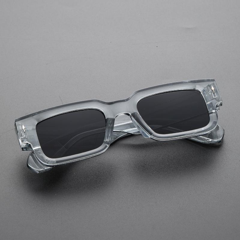 1PC Unisex Square Plastic Frame Trendy Classic Sunglasses for Outdoor Travel UV Protection Accessories Hombre