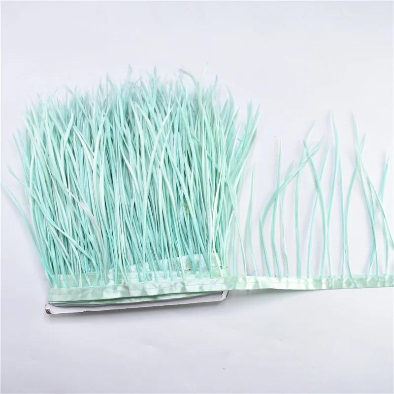 Feather1Meters Pruning Goose Feathers Trim Tassel Fringe Ribbon Tape 6-8" Pheasant Feather for Crafts Costume Sewing Trimmings Carnival