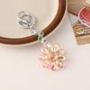 Sun Catcher Crystal Pendant Sunflower Car Keyring Creative Rhinestone Flower Keychain  Bag Charm
