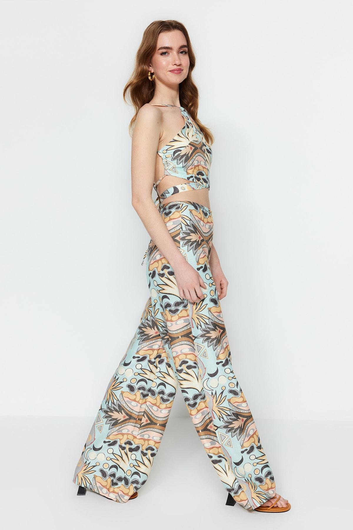 

Брюки - Многоцветный - Широкие штанины