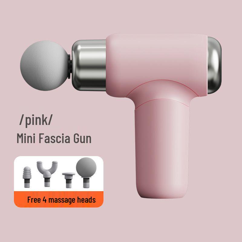 Женский мини-перкуссионный массажер с перезаряжаемой батареей для расслабления мышц и фитнеса