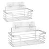 Bathroom Corner Shower Shelf Wall Mounted Toilet Storage Shelf Organizers for Bathroom Kitchen