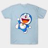 Azjatycki Rozmiar Bawełniany Unisex Koszulka z Nadrukiem Koszulka Doraemon - Manga 1969 Koszulka Nadruk Bez Cięcia Regularny Krój