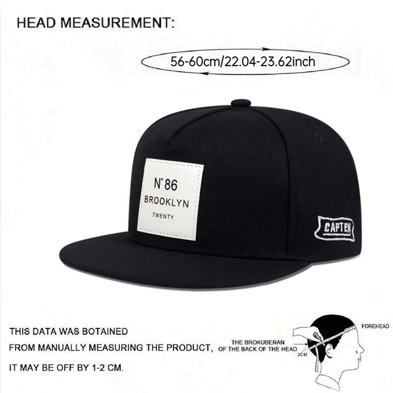 New Trendy N86 Printed Men'S Fashion Baseball Hat Street Hip Hop Hat Women'S Outdoor Sunscreen Sunshade Hat Flat Edge Hat