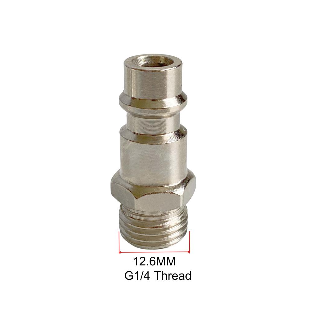 5Pcs EU Type Pneumatic Quick Fitting Connector Set PM20 SM20 G1/4 BSP Male Thread for Air Compressor Hose Connector Kit