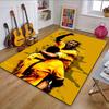 Soccer Celebration Artwork Patterned Carpet, Non Slip Mat Suitable for Living Room and Bedroom Sofas