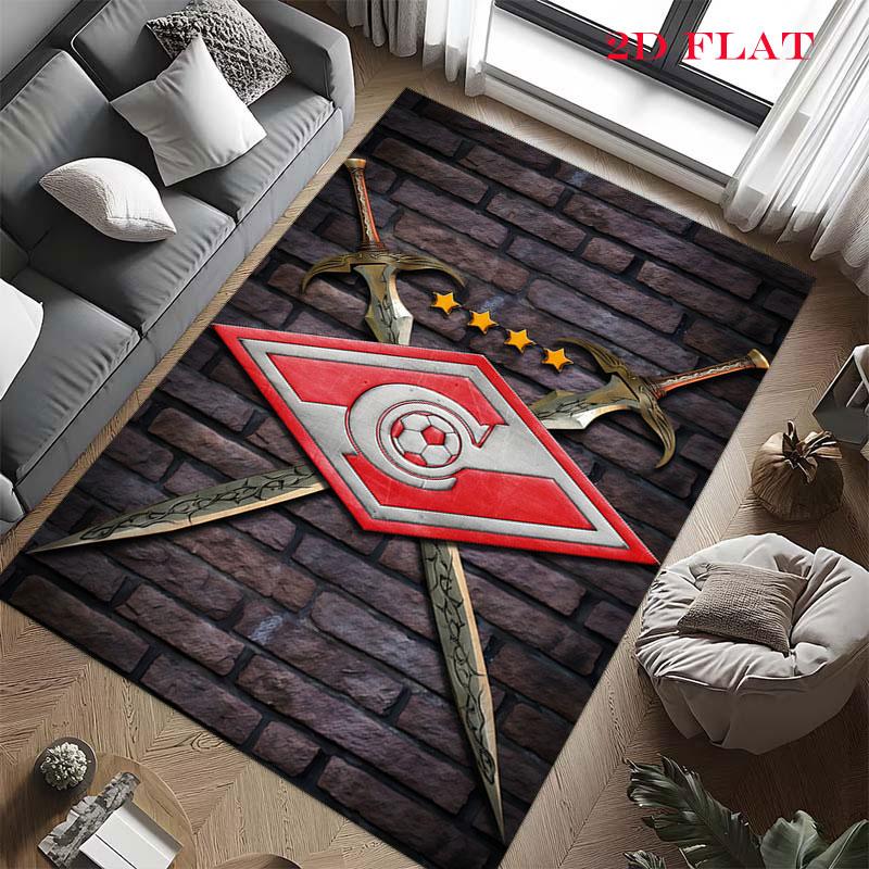 Spartak Moscow Storm Carpet Rug for Living Room Bedroom Home Sofa Decoration,Kids play Nonslip Floor Mat