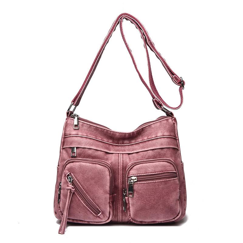 Mom bag 2025 autumn new fashionable foreign style large capacity multi-layer women's messenger bag simple shoulder women's bag