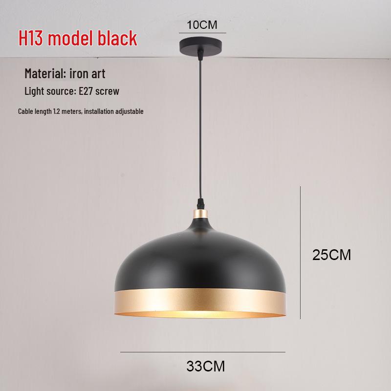 Retro Industrial Pendant Light - Nordic Style for Dining and Office Spaces