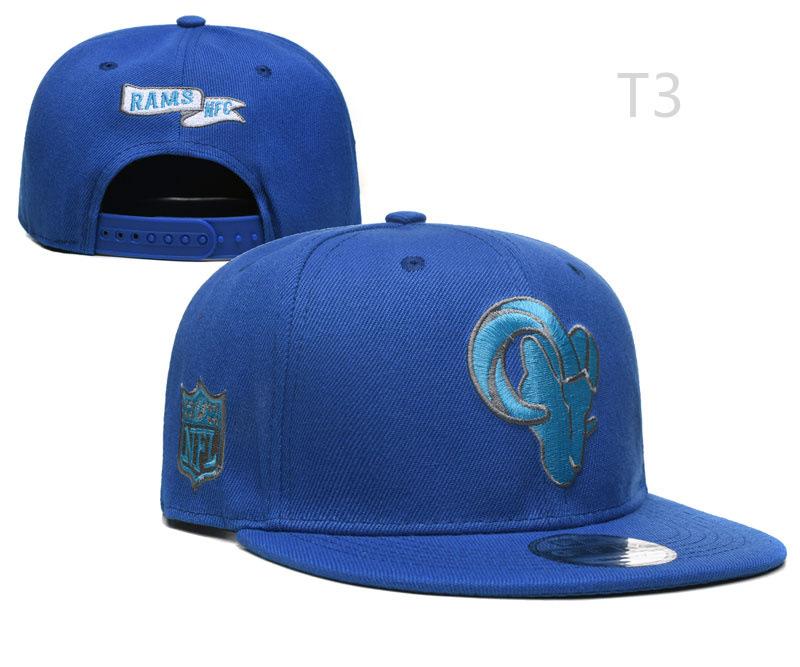 Football Cap Los Angeles Rams Baseball Hat All-Purpose Hat Bent-Brimmed Hat Foreign Hip-Hop Flat-Brimmed Hat Trendy Hat adjustable